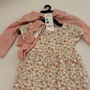 Carter's Floral Dress with Pink and Yellow